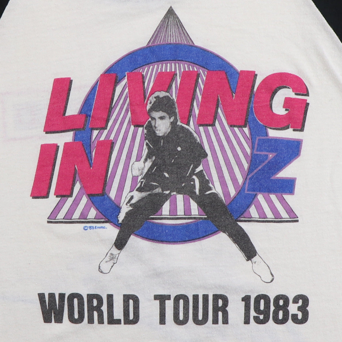 1983 Rick Springfield Living In Oz World Tour Jersey Shirt