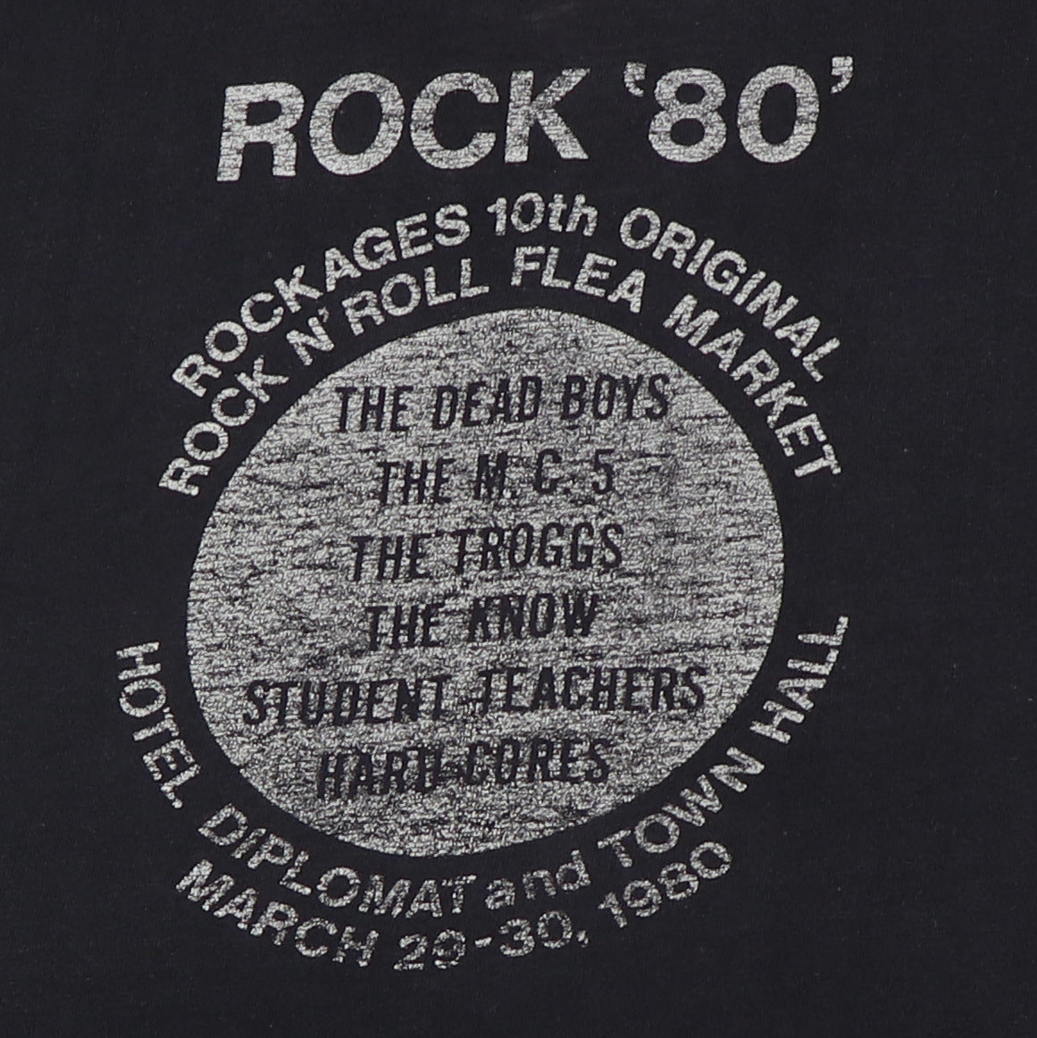 1980 Dead Boys MC-5 Rockages Concert Shirt