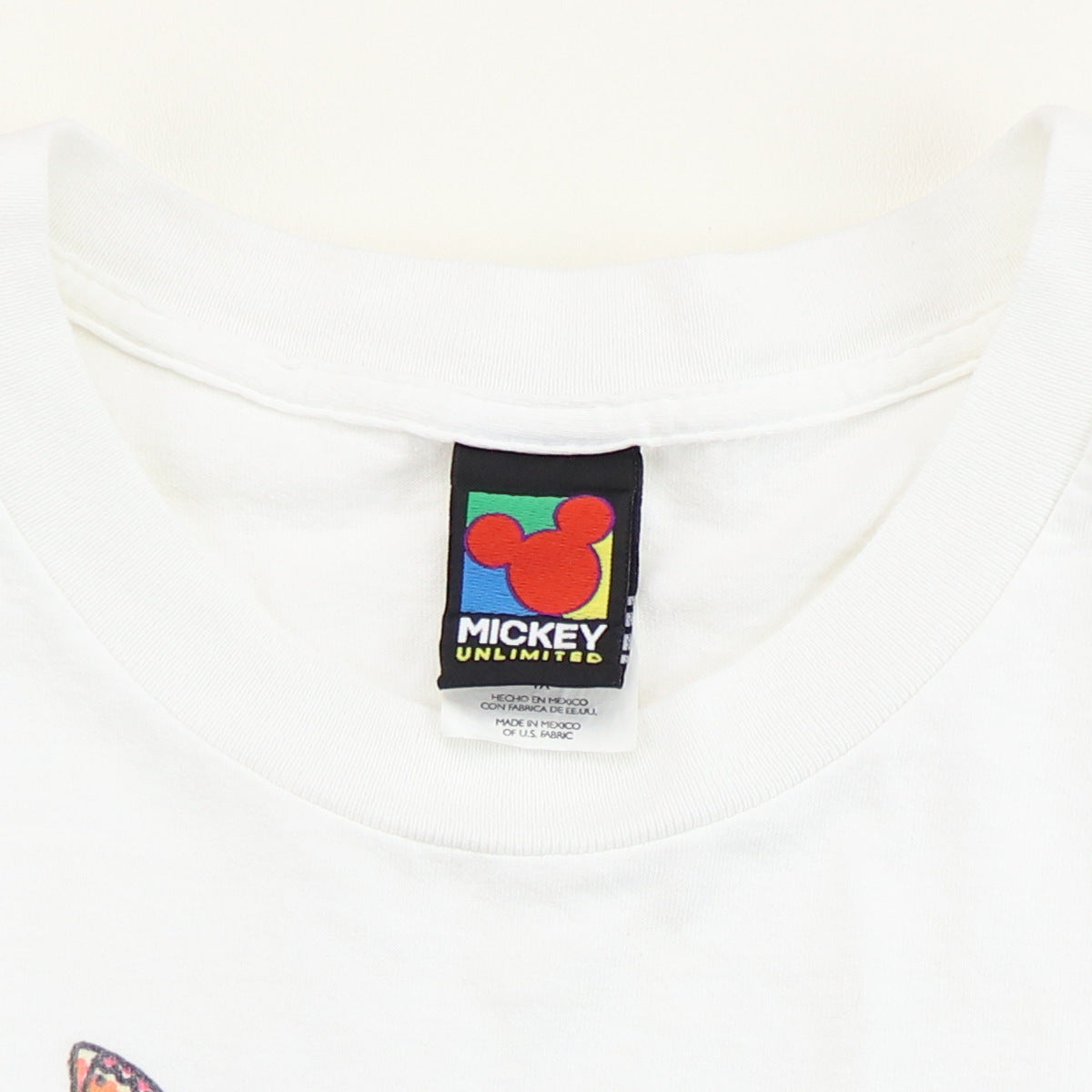 1990s Mickey Mouse Disney Butterflies All Over Print Shirt