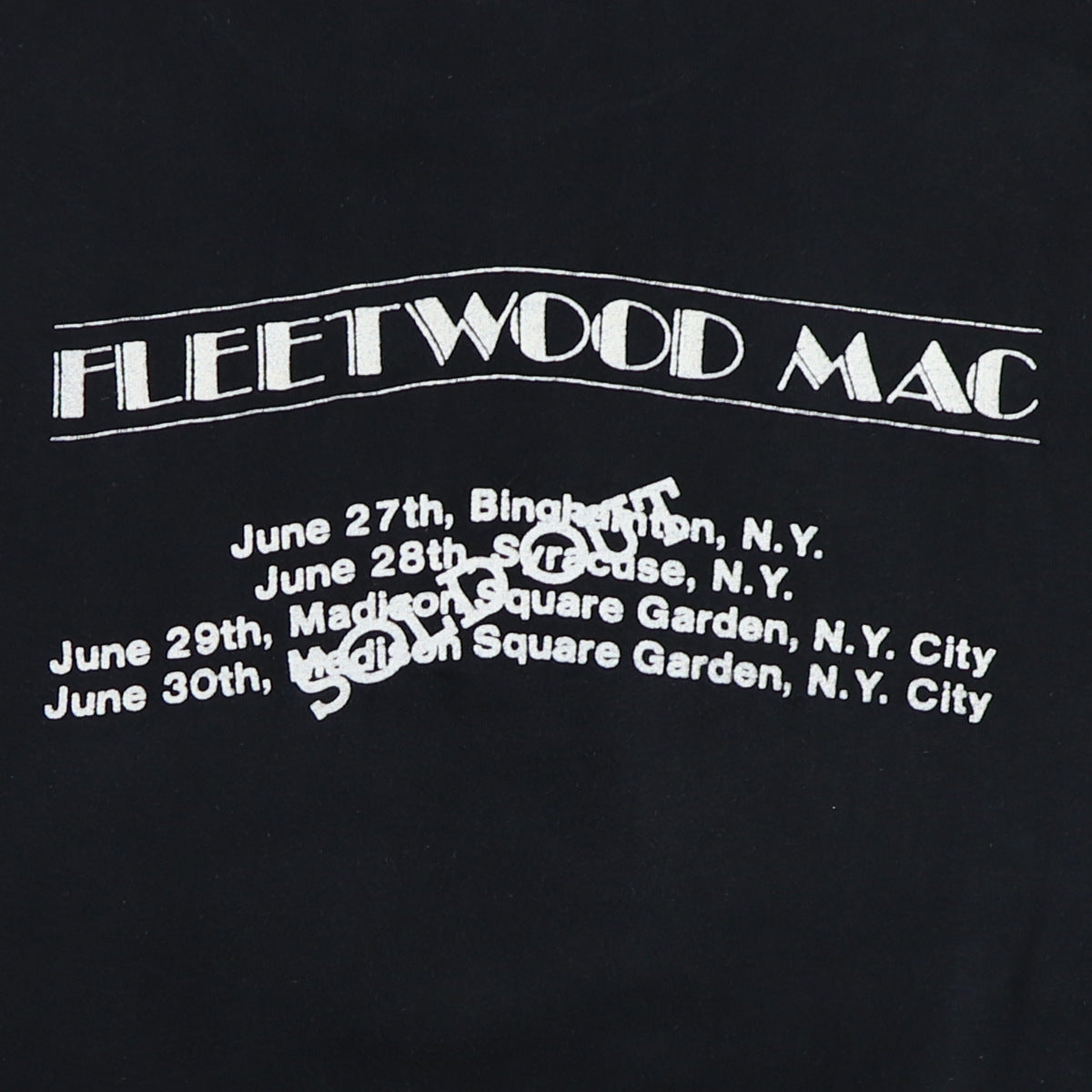 1977 Fleetwood Mac Rumors Tour Shirt