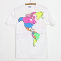 1988 The Traveler Neon Globe Map Shirt