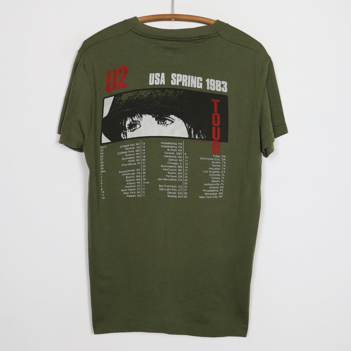 1983 U2 War Tour Shirt
