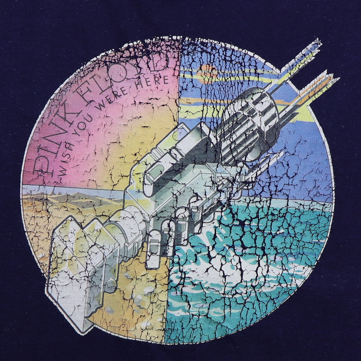 1975 Pink Floyd Wish You Were Here Columbia Records Promo Shirt