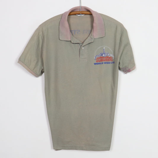 1985 Scorpions World Wide Live Crew Polo Shirt