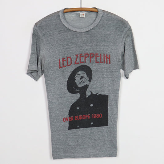 1980 Led Zeppelin Over Europe Final Tour Shirt