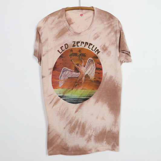 1970s Led Zeppelin Swan Song Tie Dye Shirt