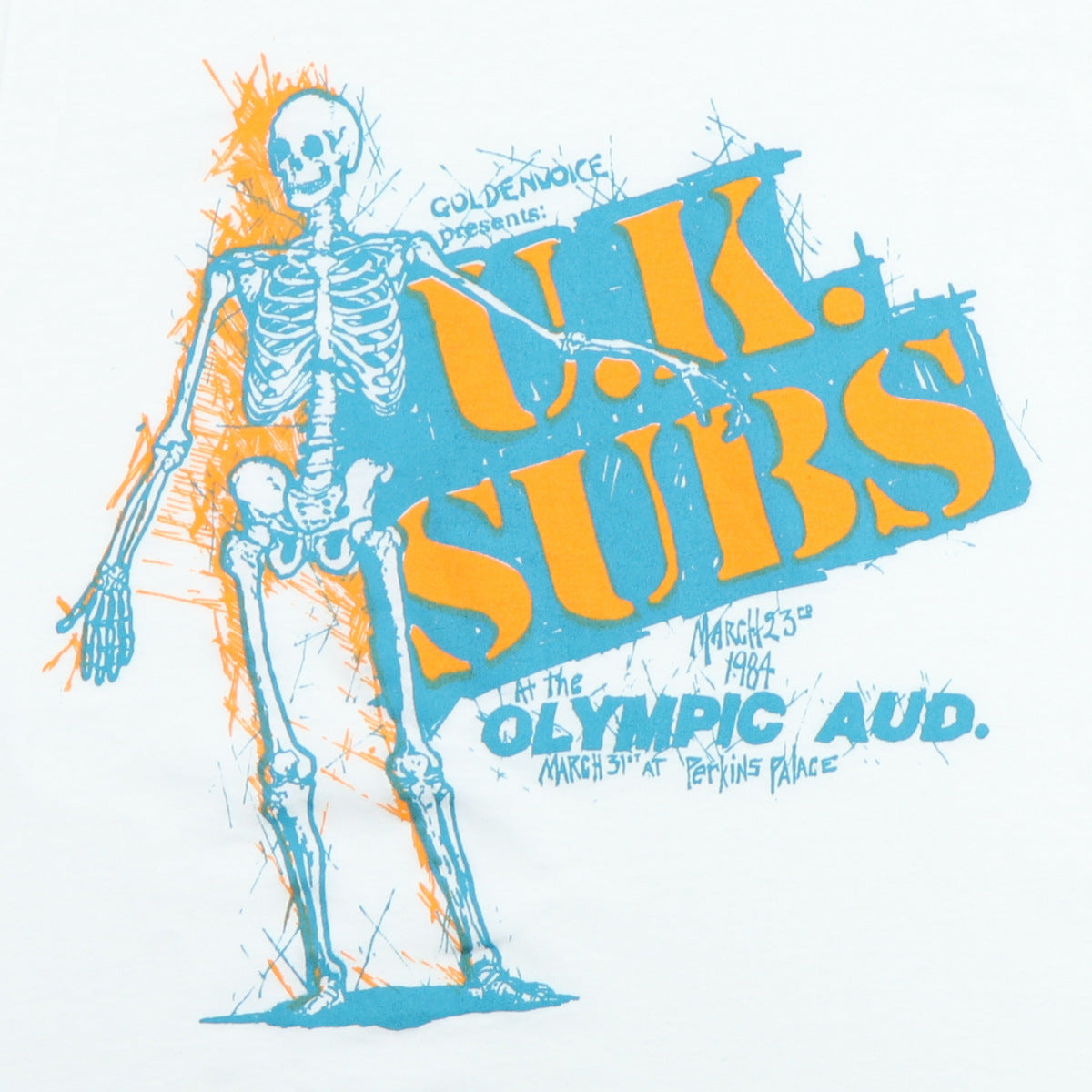 1984 UK Subs Goldenvoice Presents Concert Shirt