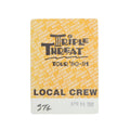 1991 Triple Threat Tour Local Crew Backstage Pass