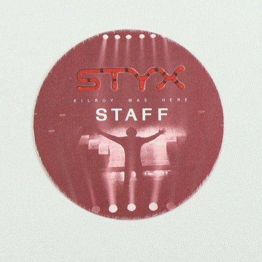 1983 Styx Kilroy Was Here Staff Backstage Pass
