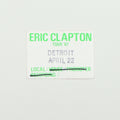 1987 Eric Clapton Local Backstage Pass