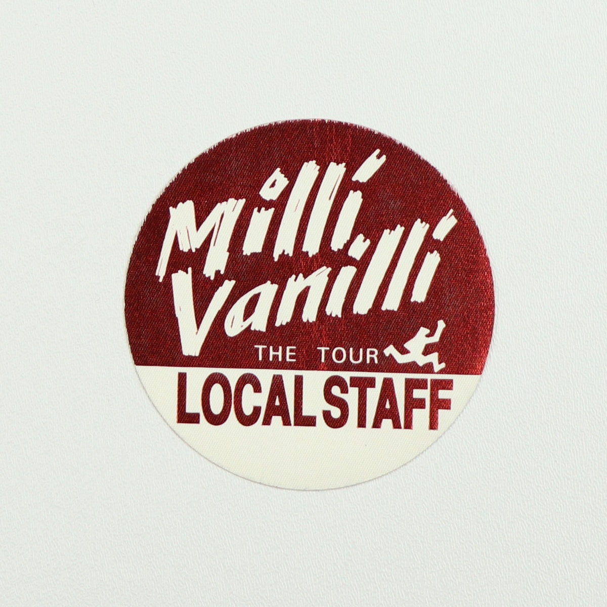 1990 Milli Vanilli The Tour Local Staff Backstage Pass