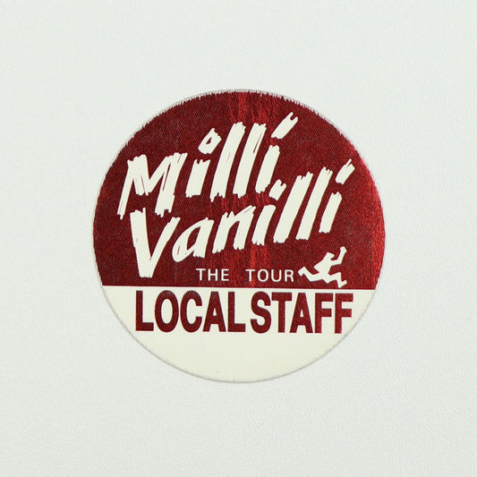 1990 Milli Vanilli The Tour Local Staff Backstage Pass