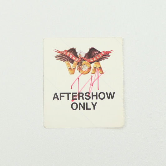 1984 Sammy Hagar VOA Tour Aftershow Only Backstage Pass
