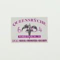 1990 Queensryche World Tour Local Backstage Pass