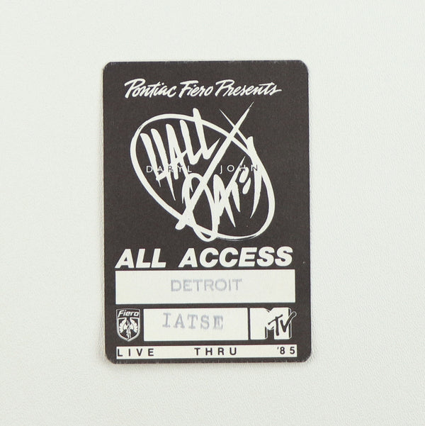 1985 Hall & Oates Live Thru ’85 Tour All Access Backstage Pass