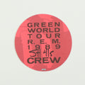 1989 R.E.M. Green World Tour Crew Backstage Pass