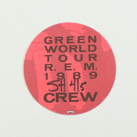 1989 R.E.M. Green World Tour Crew Backstage Pass