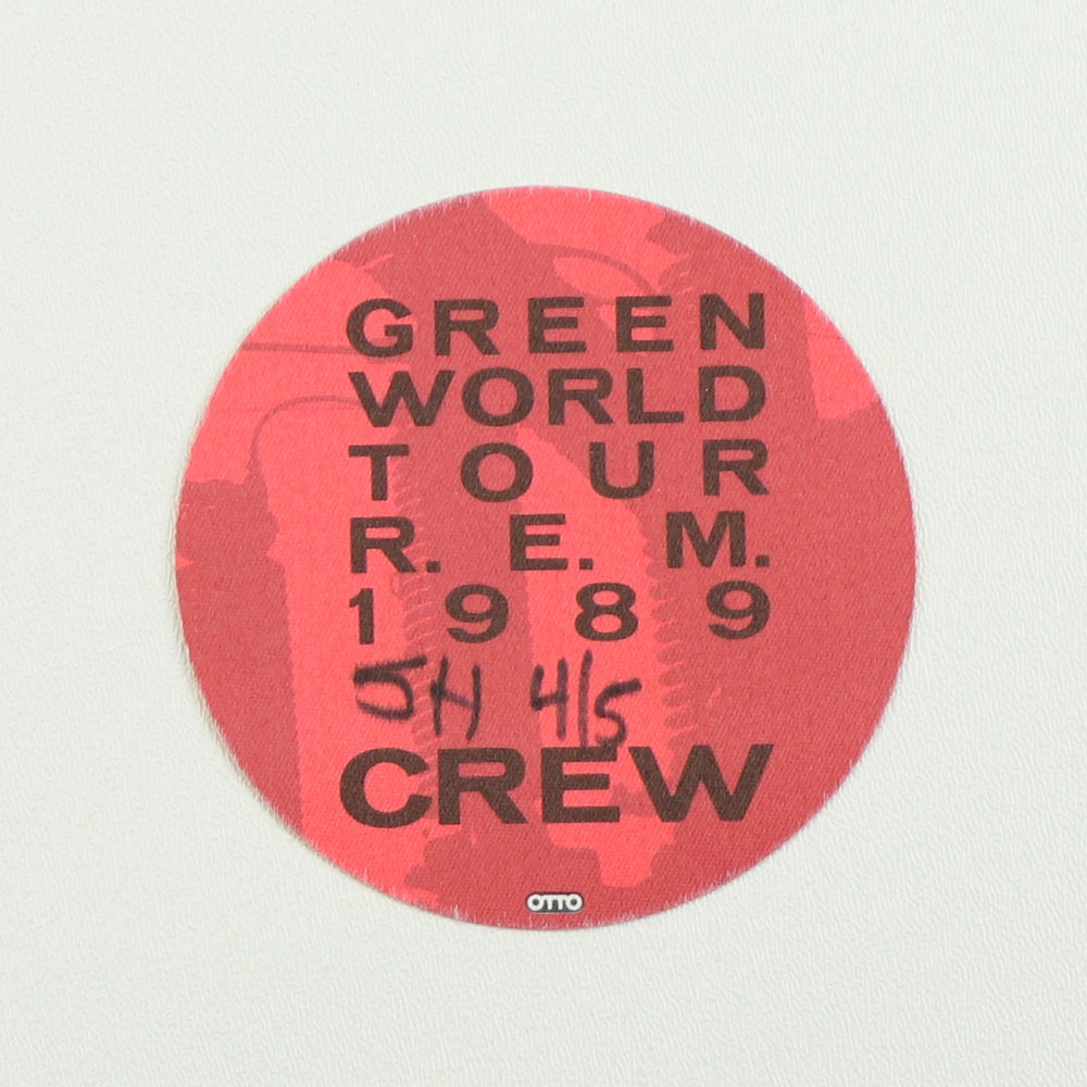 1989 R.E.M. Green World Tour Crew Backstage Pass