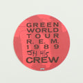 1989 R.E.M. Green World Tour Crew Backstage Pass