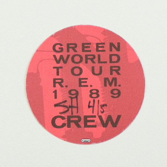 1989 R.E.M. Green World Tour Crew Backstage Pass