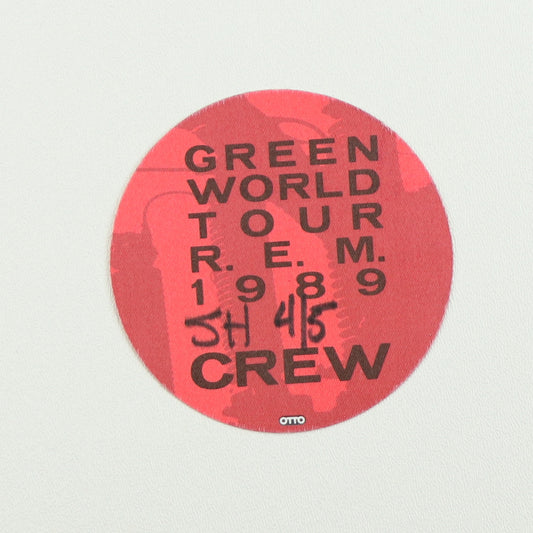 1989 R.E.M. Green World Tour Crew Backstage Pass