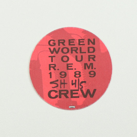 1989 R.E.M. Green World Tour Crew Backstage Pass