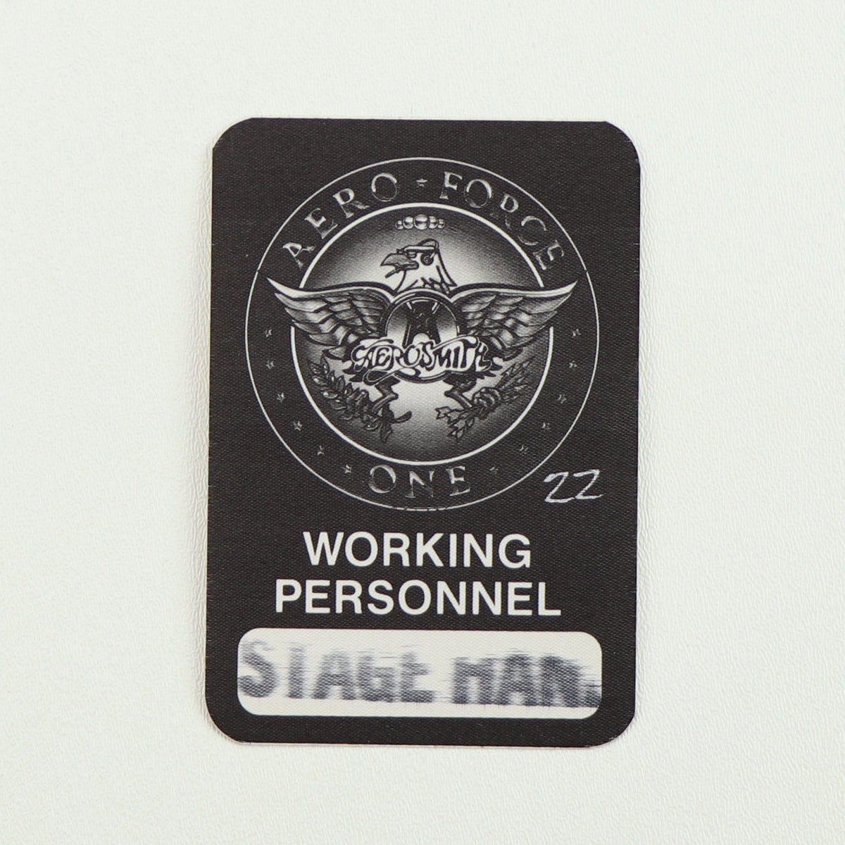エアロスミス　バックステージパス 1993 Aerosmith Aero Force One Tour Stagehand Backstage Pass