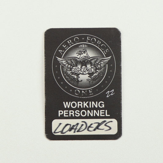 1993 Aerosmith Aero Force One Tour Loader Backstage Pass