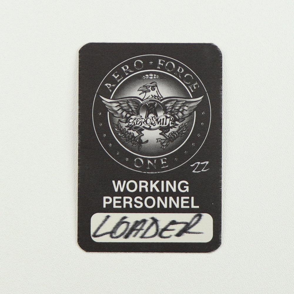 1993 Aerosmith Aero Force One Tour Loader Backstage Pass