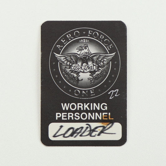 1993 Aerosmith Aero Force One Tour Loader Backstage Pass