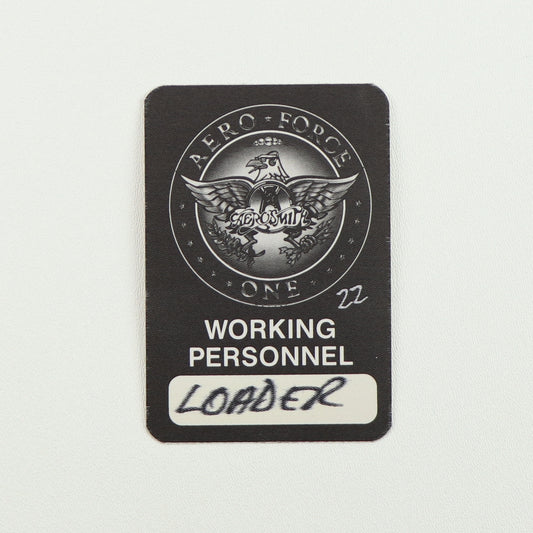 1993 Aerosmith Aero Force One Tour Loader Backstage Pass
