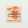 1981 Bruce Springsteen Summer Tour Aftershow Backstage Pass