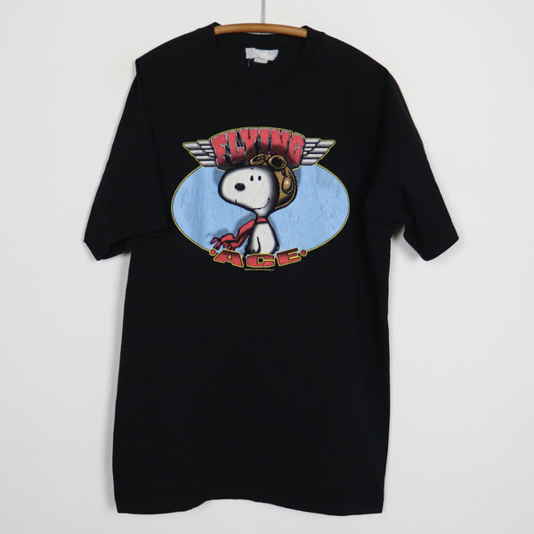 【USA製】90s LOGOTEL スヌーピー フライングエース 1990s Snoopy Flying Ace Shirt | Authentic Vintage Tee – WyCo Vintage