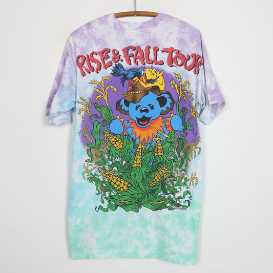 1993 Grateful Dead Rise & Fall Tour Liquid Blue Tie Dye Shirt