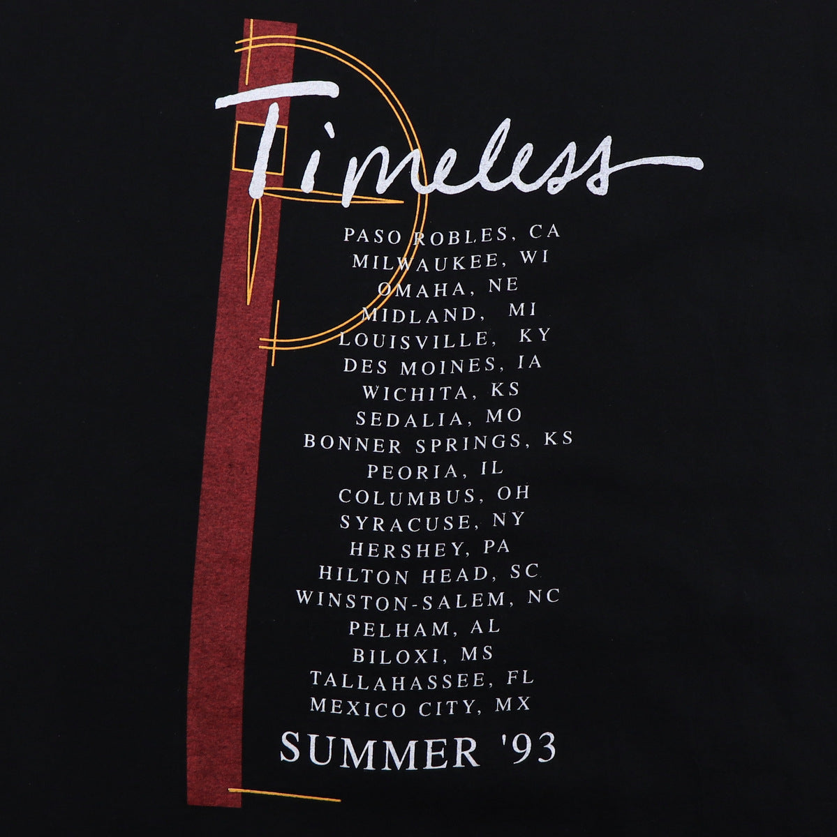 1993 Michael Bolton Timeless Summer Tour Shirt