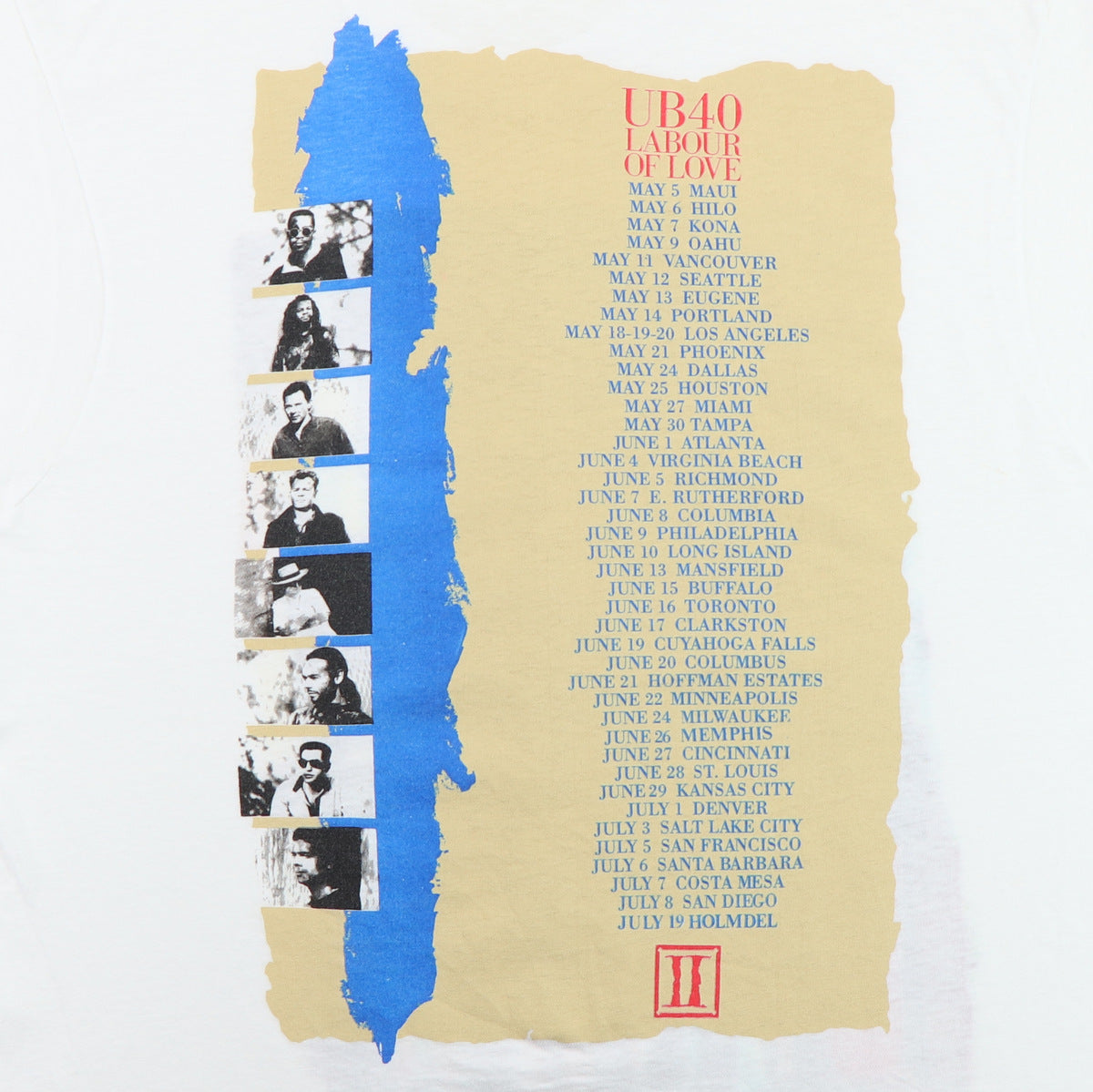 1990 UB40 Labour Of Love Tour Shirt