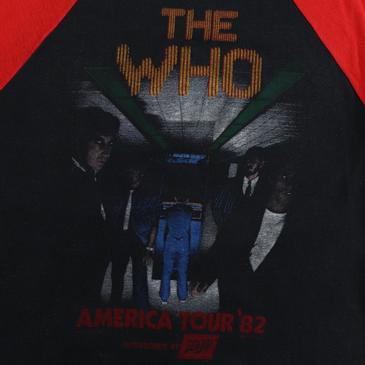 Original vintage 1982 The Who North American Tour Jersey Shirt