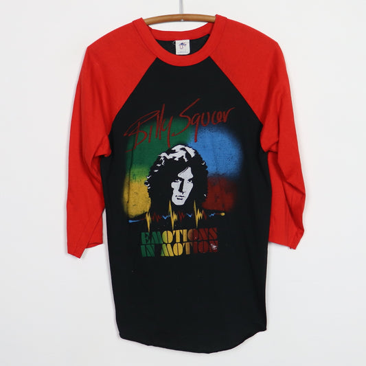 1982 Billy Squire Emotions In Motion North America Tour Jersey Shirt