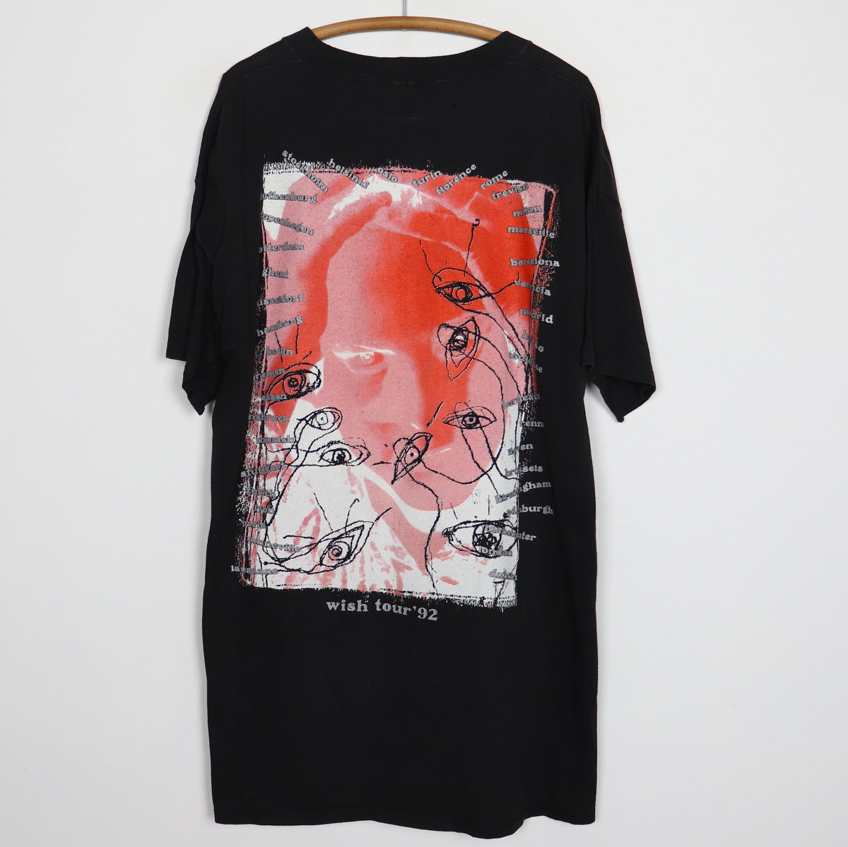 1992 The Cure Wish Tour Shirt | Authentic Vintage Tee – WyCo Vintage