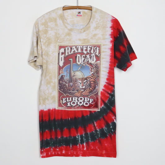 1990 Grateful Dead European Tour Tie Dye Shirt