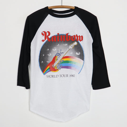 1982 Rainbow Straight Between The Eyes World Tour Jersey Shirt