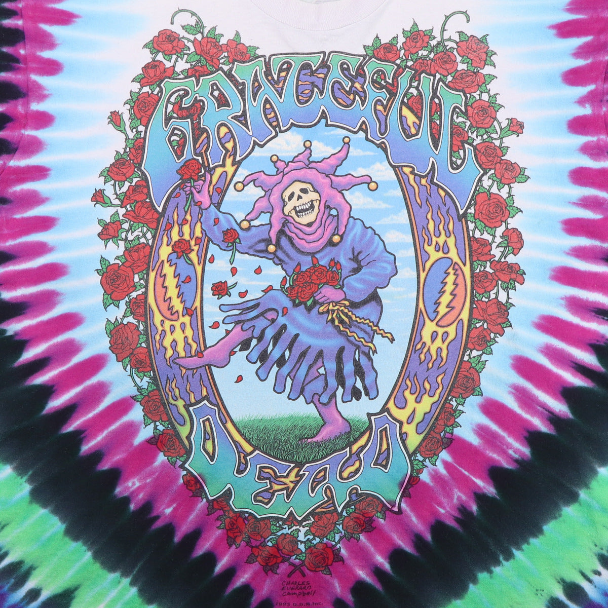 1993 Grateful Dead Seasons Of The Dead Tour Shirt