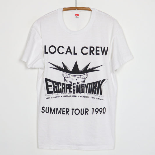 1990 Ramones Escape From New York Local Crew Concert Shirt