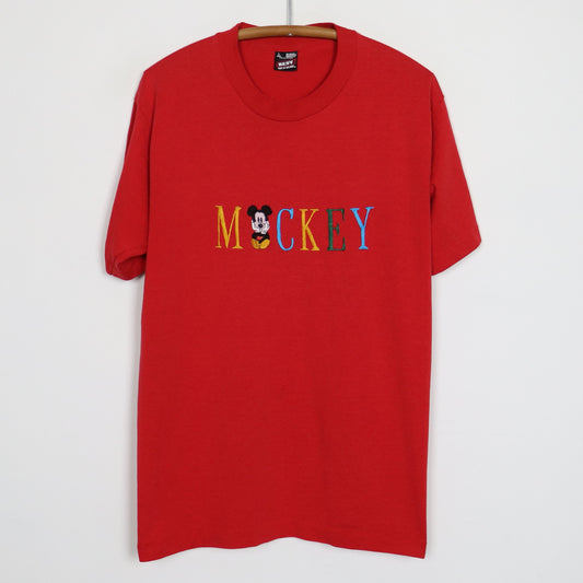 1990s Mickey Mouse Embroidered Shirt
