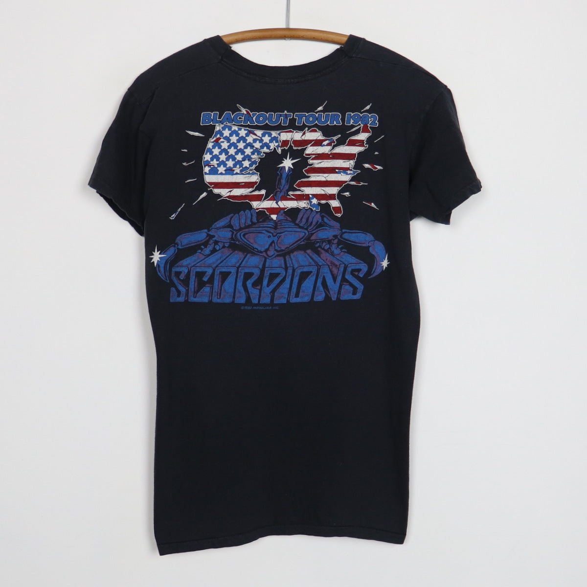 Original vintage 1982 Scorpions Blackout Tour Shirt | WyCo Vintage