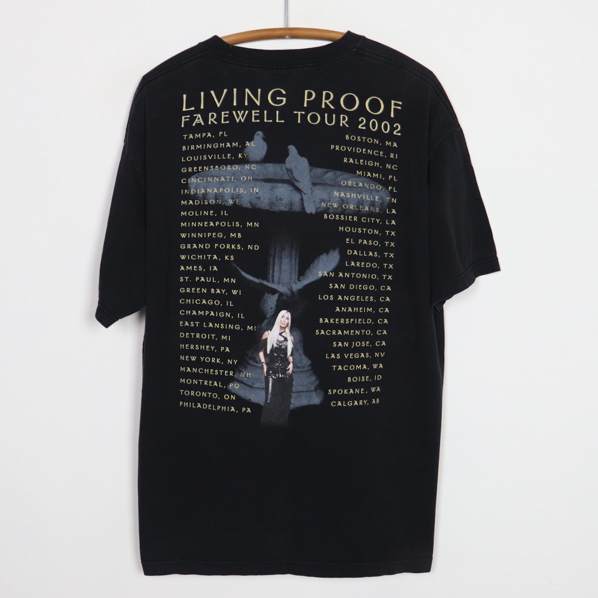 Original vintage 2002 Cher Living Proof Tour Shirt | WyCo