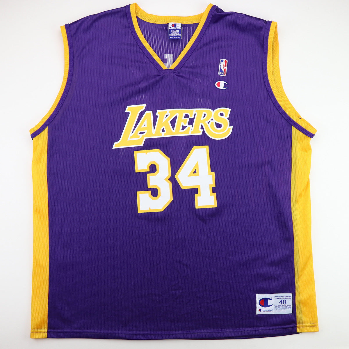 Original vintage 1990s Shaquille O Neal Los Angeles Lakers Basketball Jersey WyCo Vintage