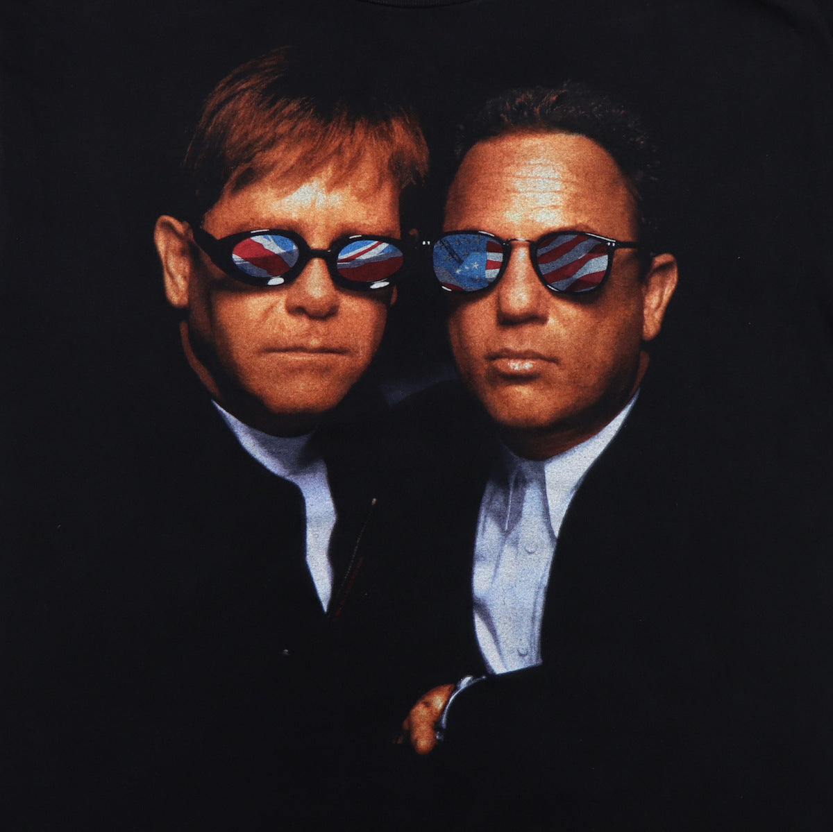 1995 Billy Joel Elton John Face To Face Tour Shirt | Authentic 