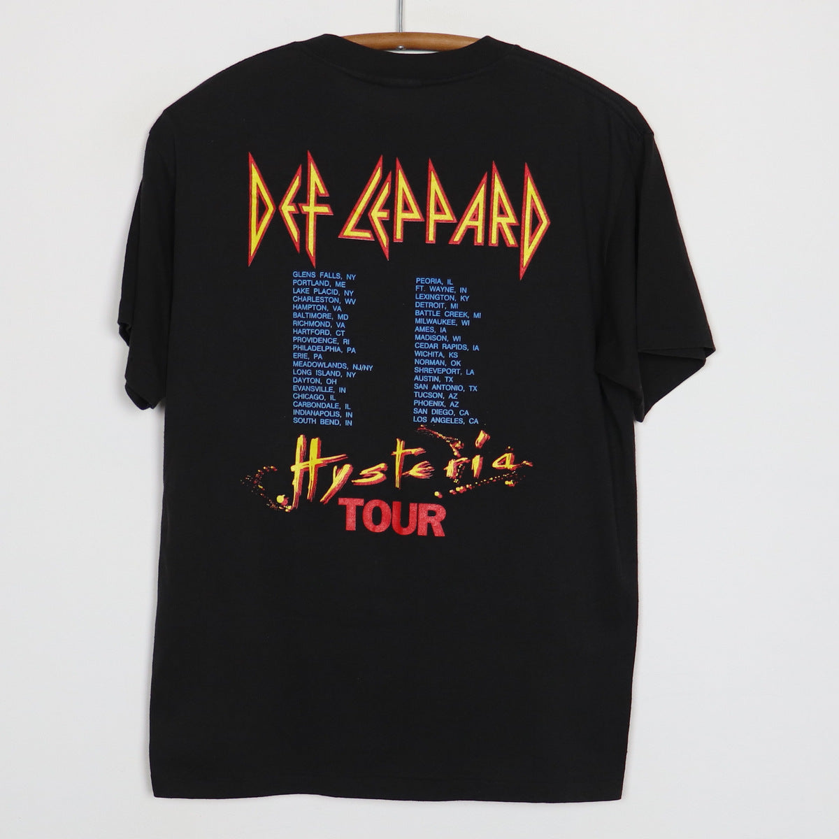 1987 Def Leppard Hysteria Tour Shirt | WyCo Vintage