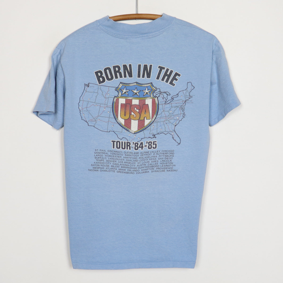 1984 Bruce Springsteen Born In The USA Tour Shirt – WyCo Vintage